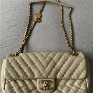 Authentic vintage Chanel bag with wear
